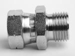 Adaptadores hidráulicos giratorios BSP macho x hembra métricos